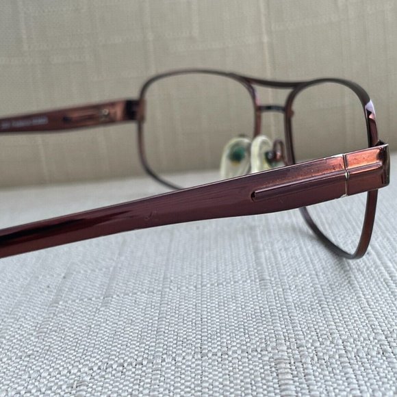 Kirkland Signature Men Glasses Frame FREDERICK Dark Brown Tone Eyeglasses Italy - Picture 7 of 12